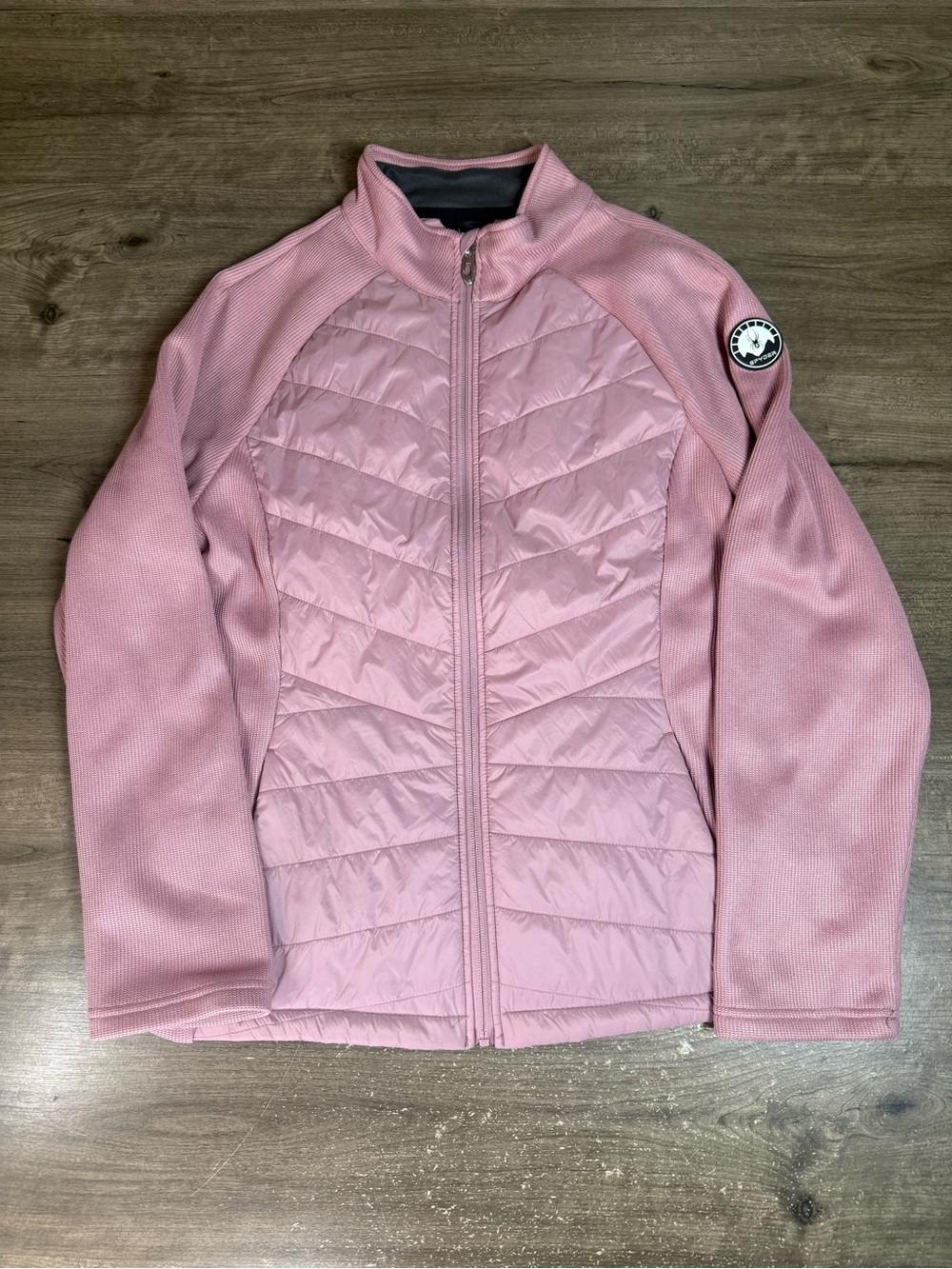 Spyder Nova Womens XL Pink Hybrid Insulated Full Zip Jacket SPFGM205
